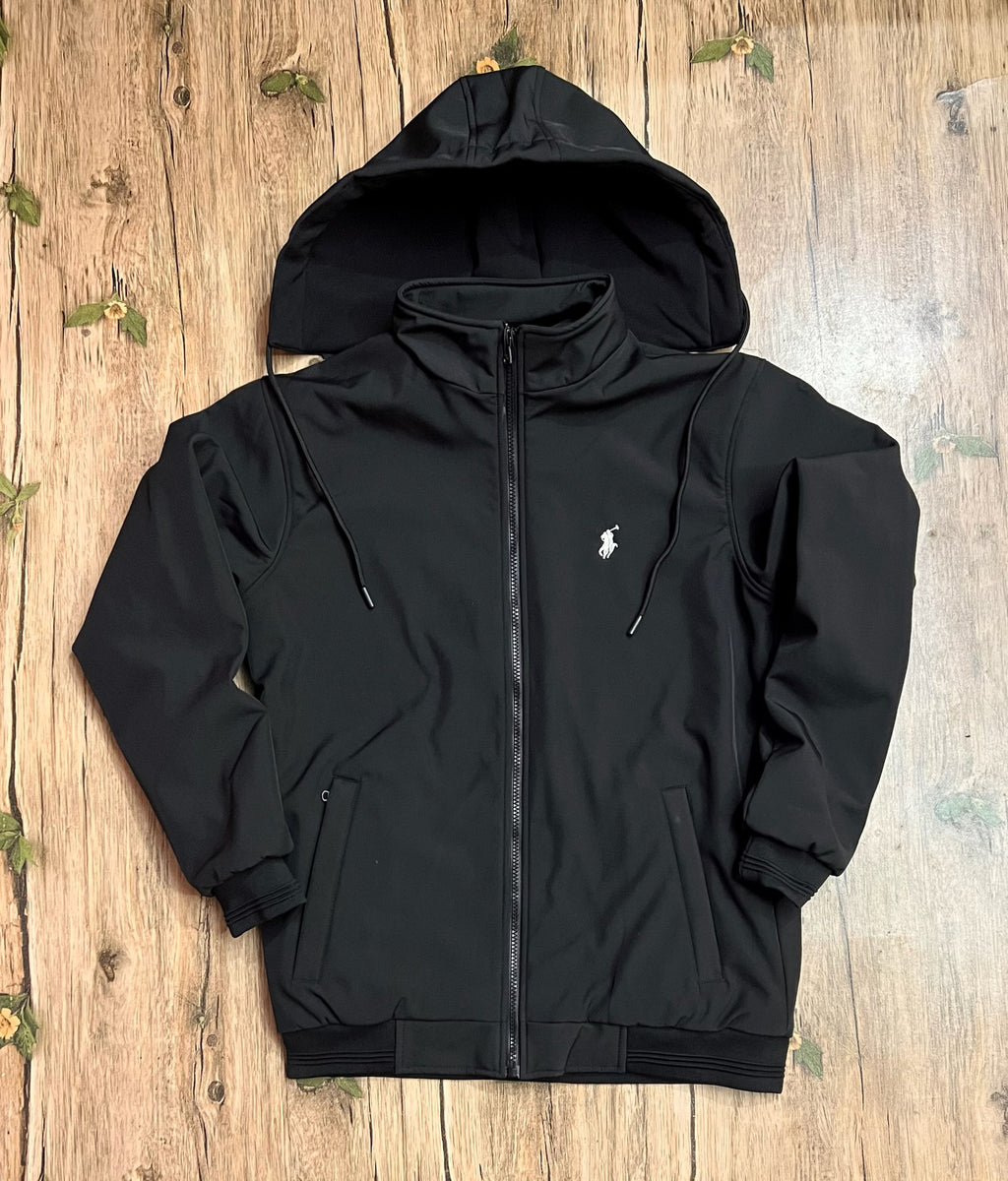 Premium Heavy Winter Jacket with Removable Hoody Black