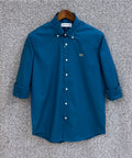 Premium Lacoste Solid Oxford Cotton Shirt LKS 118
