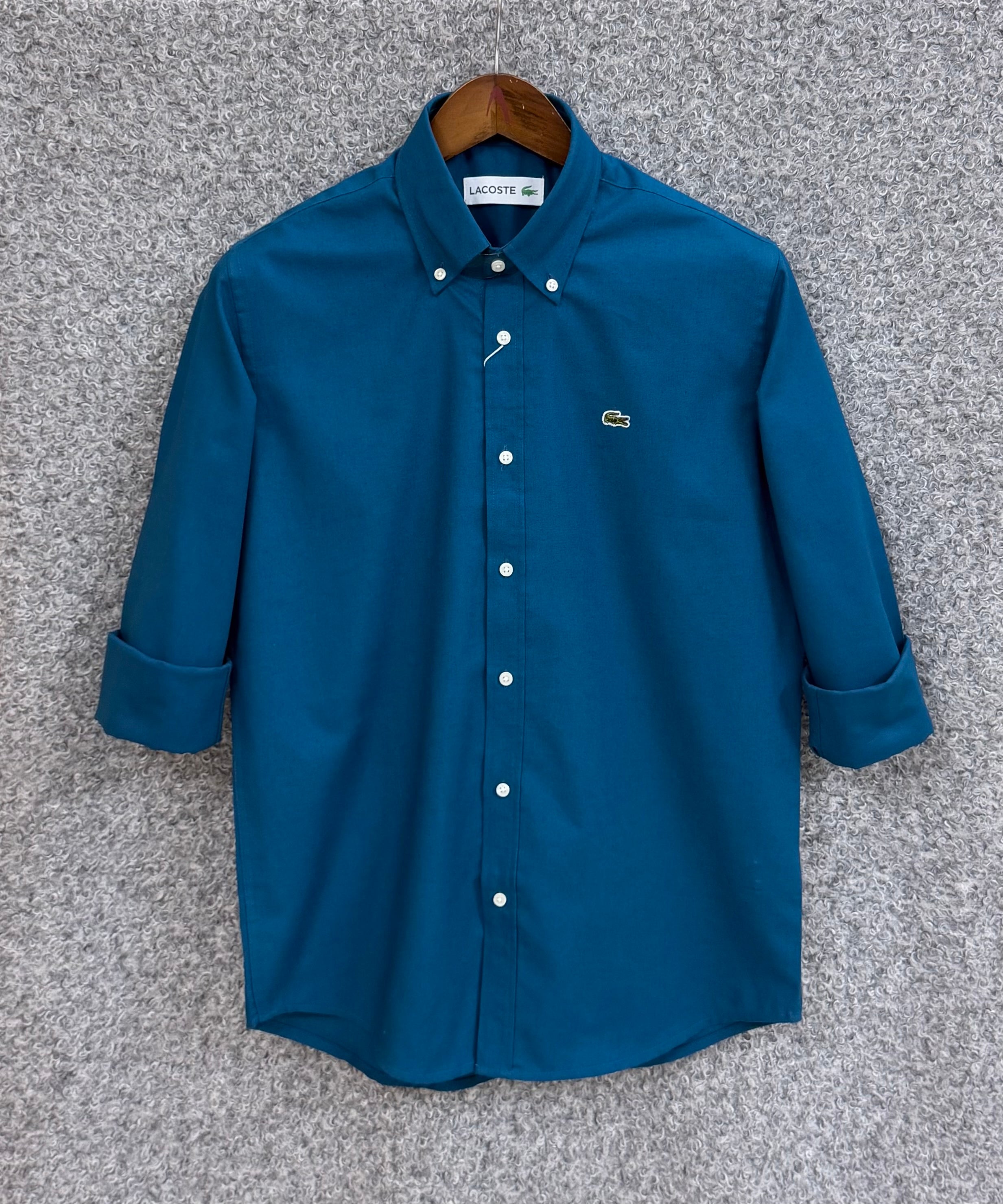 Premium Lacoste Solid Oxford Cotton Shirt LKS 118