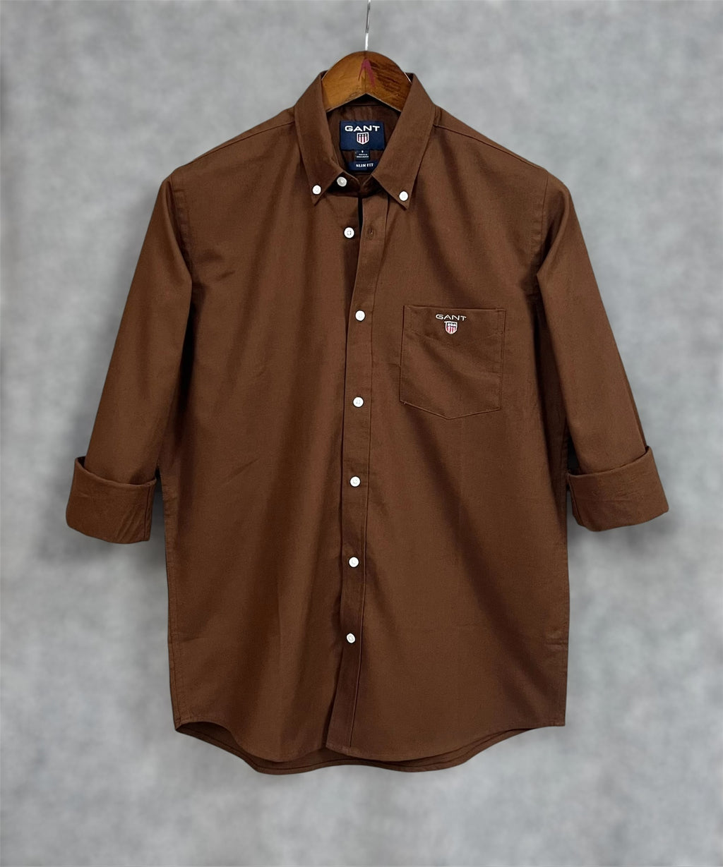 Premium Solid Oxford Cotton Shirt | Solid Shirt | Shirtology Bangladesh