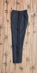 Three Stripe Full Athletic Track Pant Ash Black