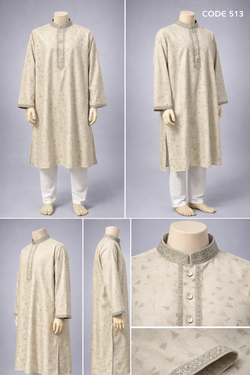 Luxury embroidery Panjabi with premium finish 513