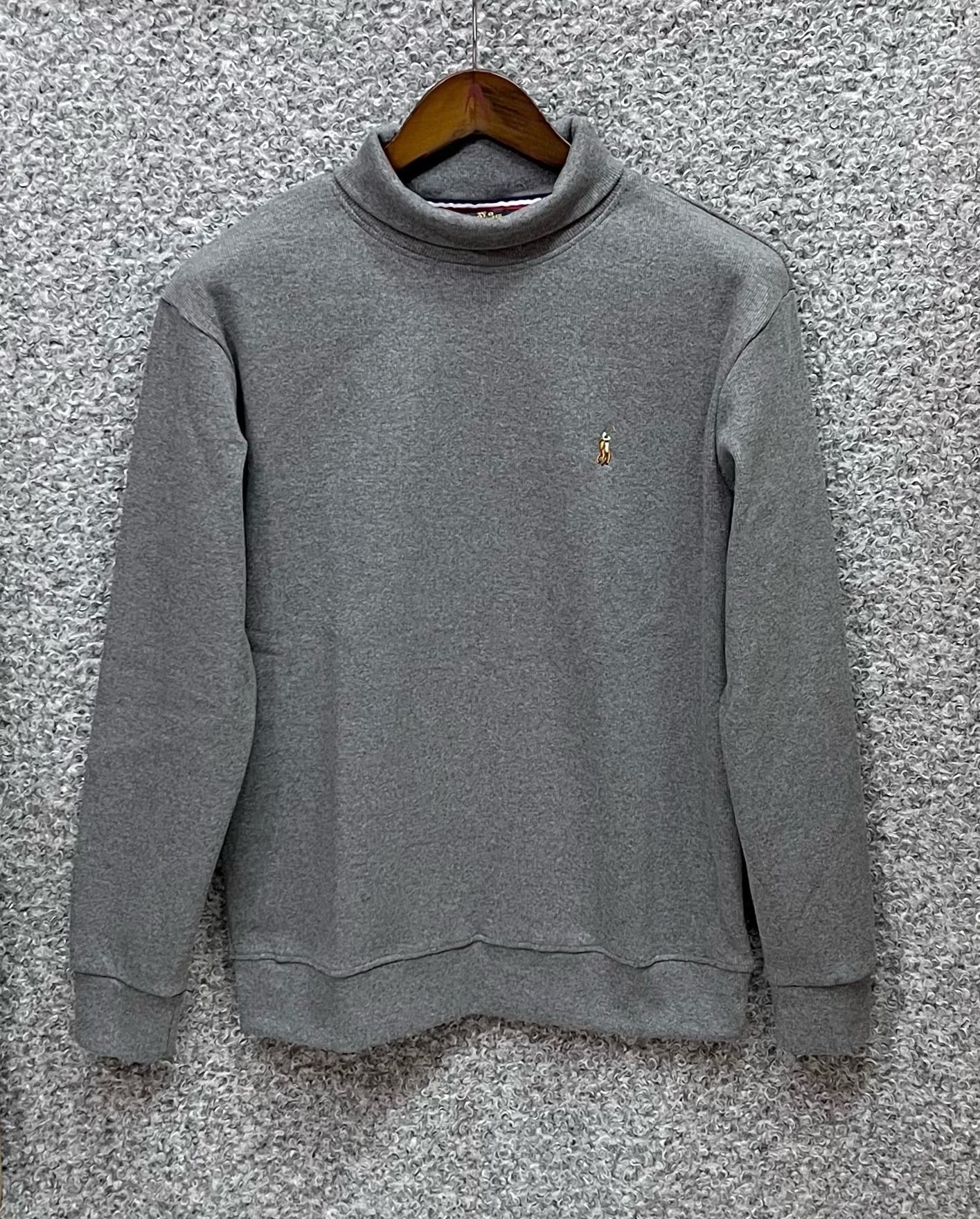 Luxury Winterwear High-GSM Turtleneck Grey