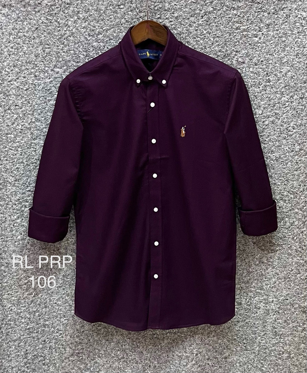 Premium Solid Oxford Cotton Shirt RLS 106 purpole