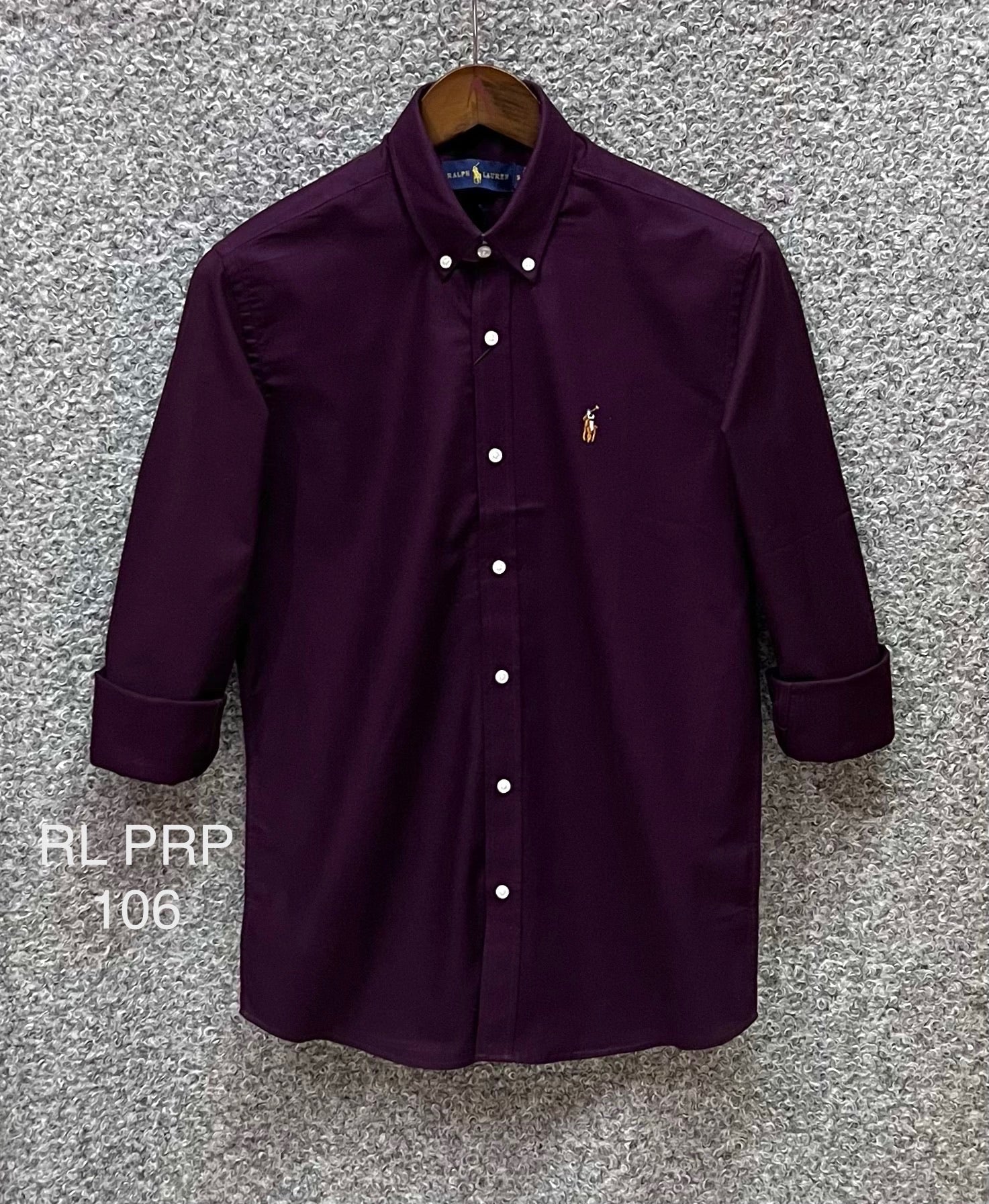 Premium Solid Oxford Cotton Shirt RLS 106 purpole