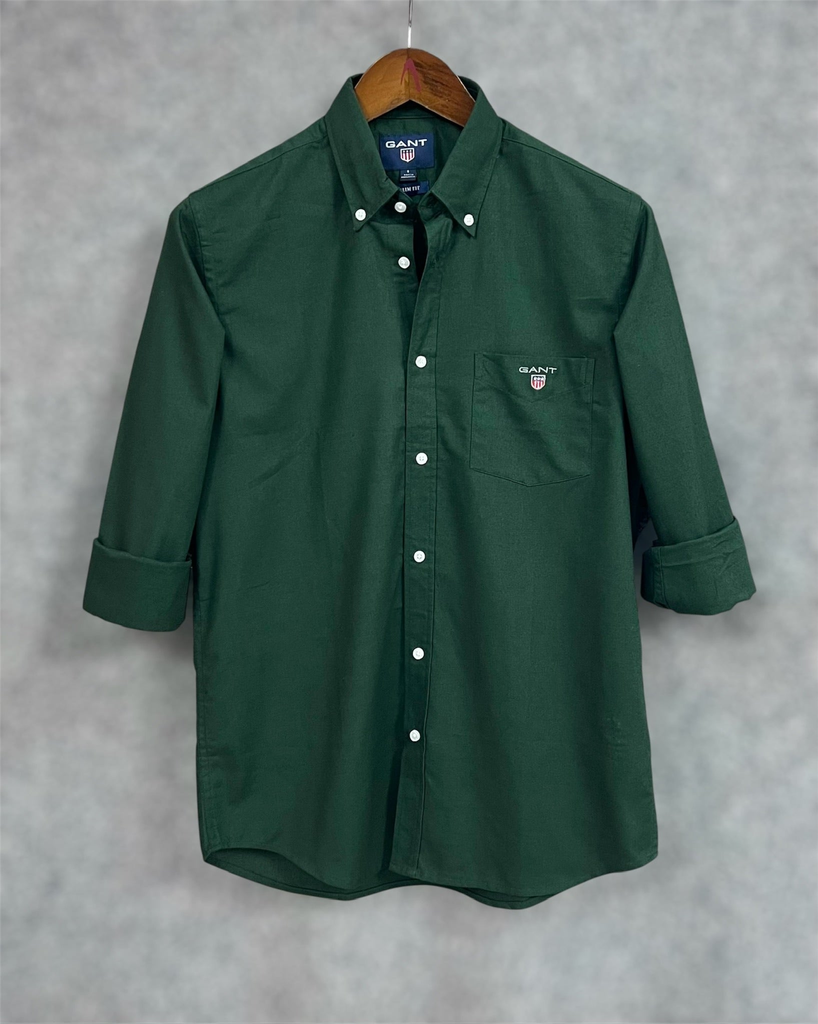 Premium Solid Oxford Cotton Shirt GNTS Green 106