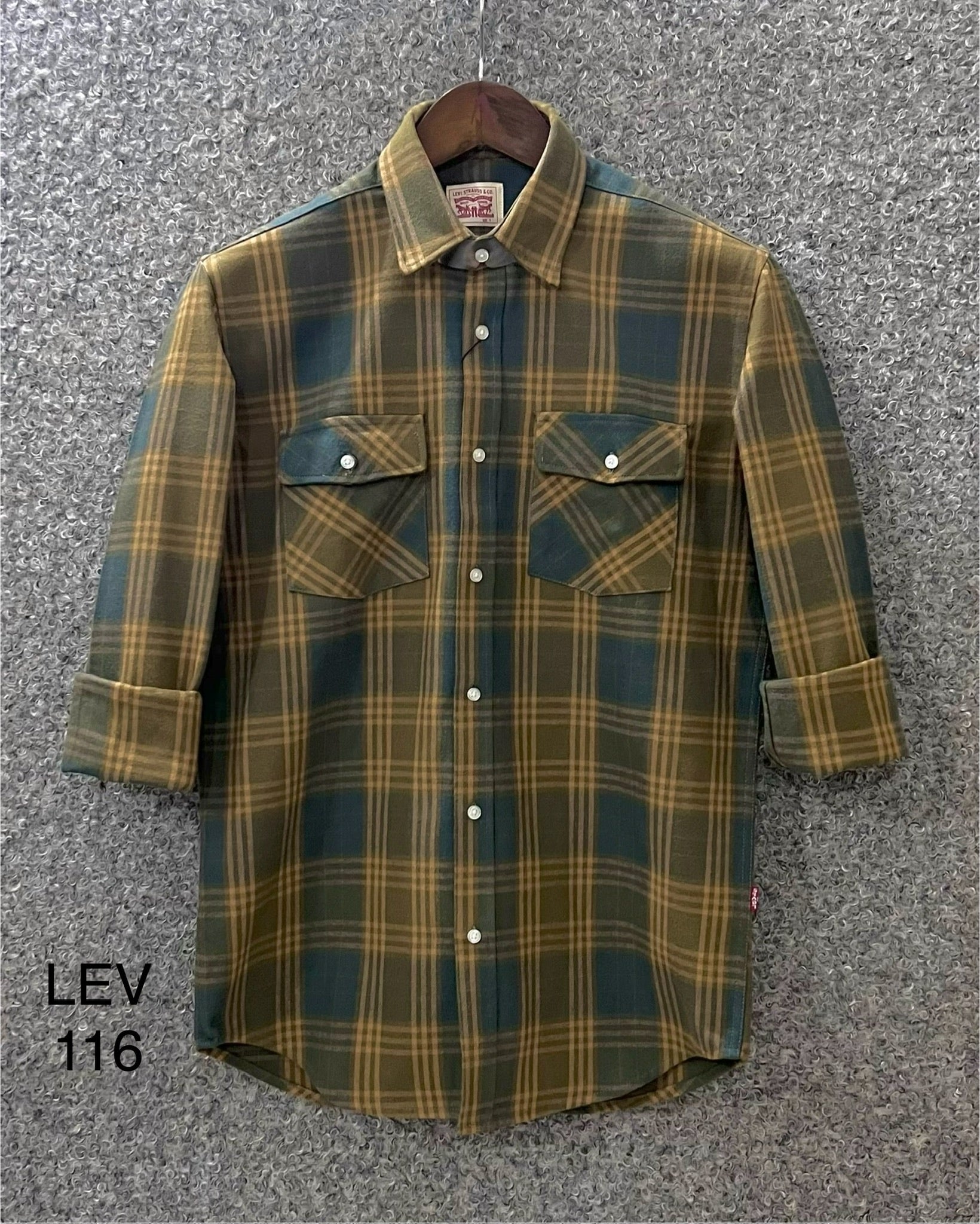 Premium Double Pocket Check Shirt LVCD 116