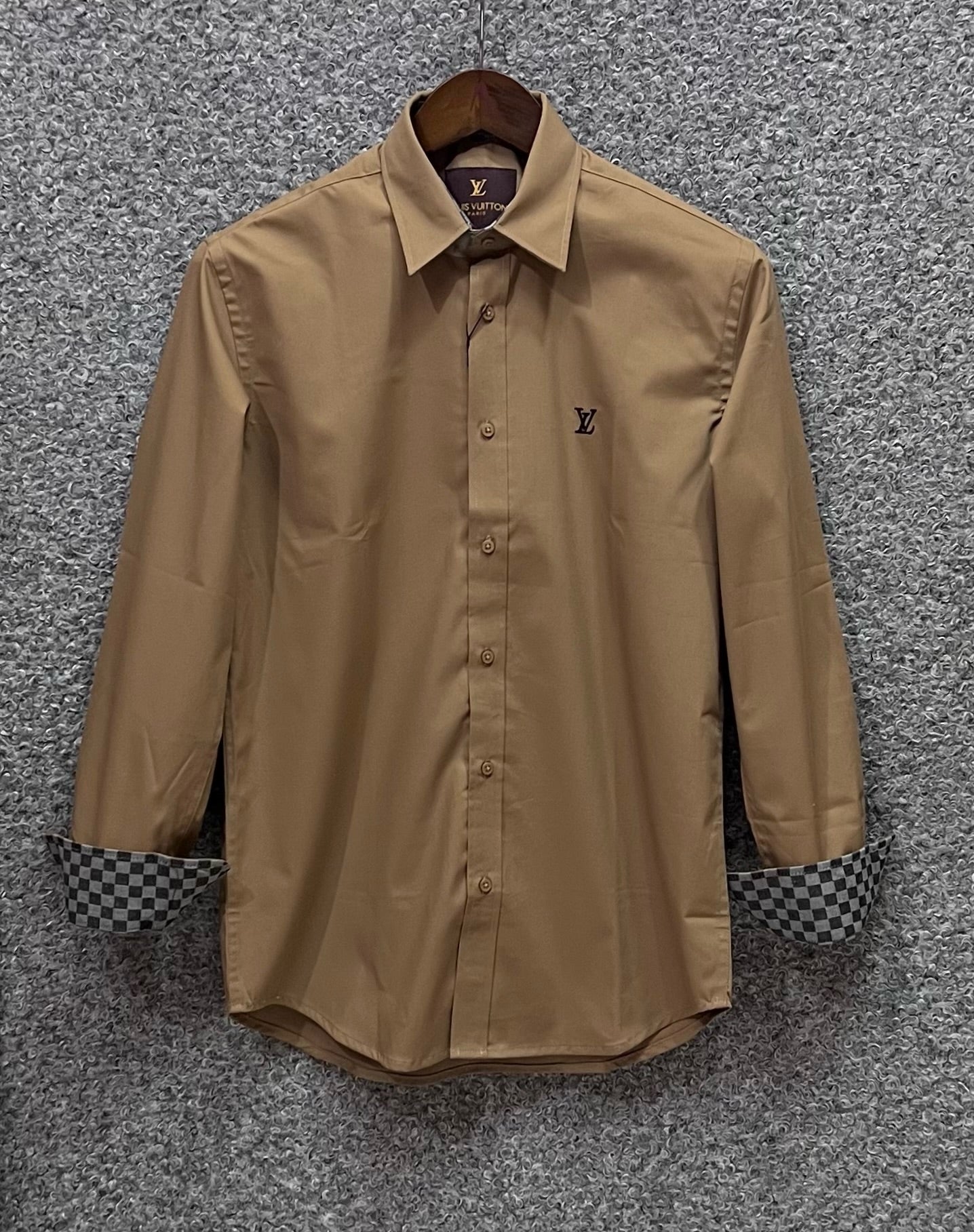 Luxury Solid Shirt LVS Biscuits