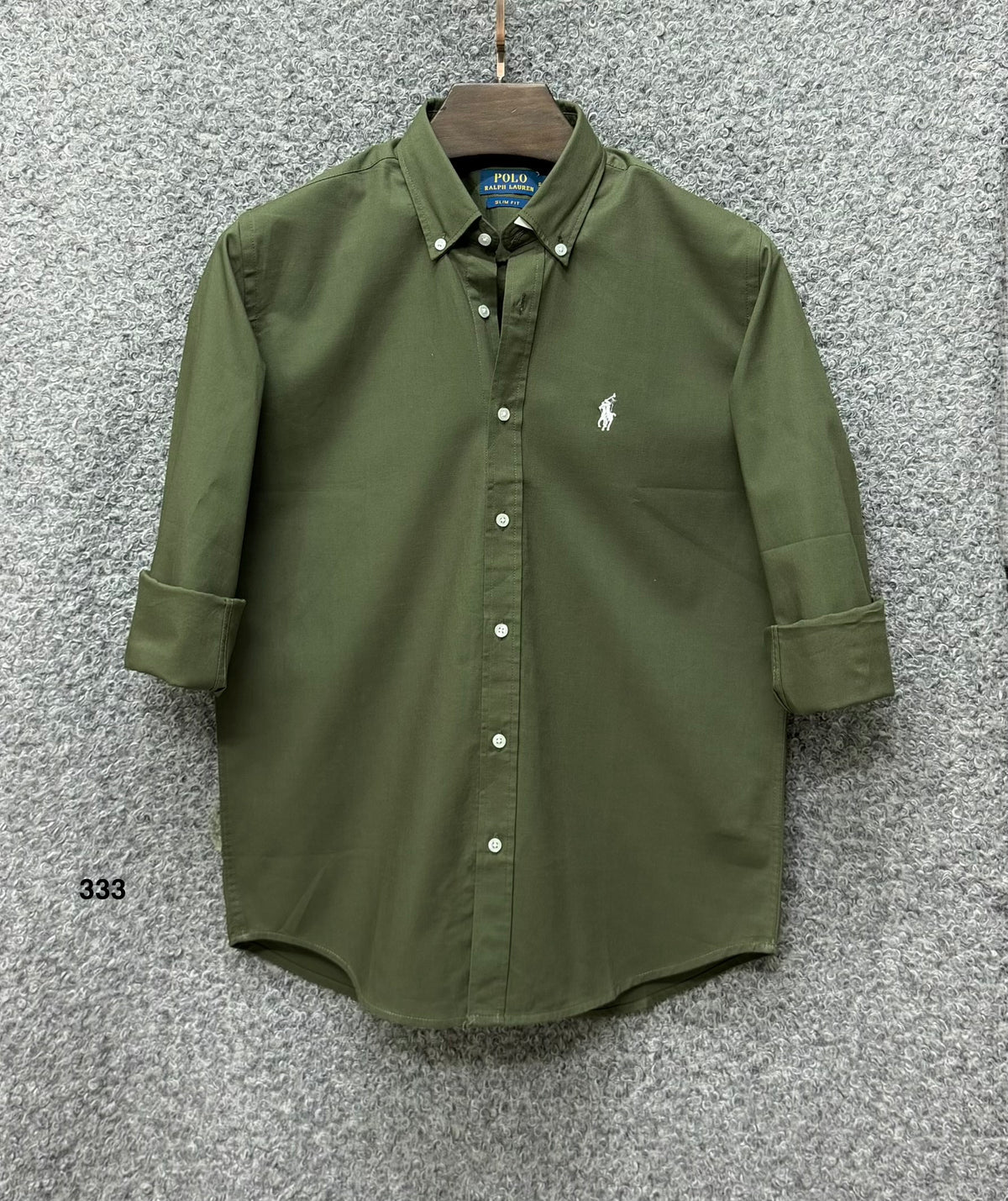 Luxury Linen Blend Solid Shirt with Cane Collar RLS 333