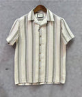 Premium Classic Cuban Collar Stripe Shirt | Cuban Collar Shirt | Shirtology Bangladesh