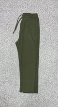 Premium Matching Three Stripe Full Athletic Track Pant Olive ADTKPT