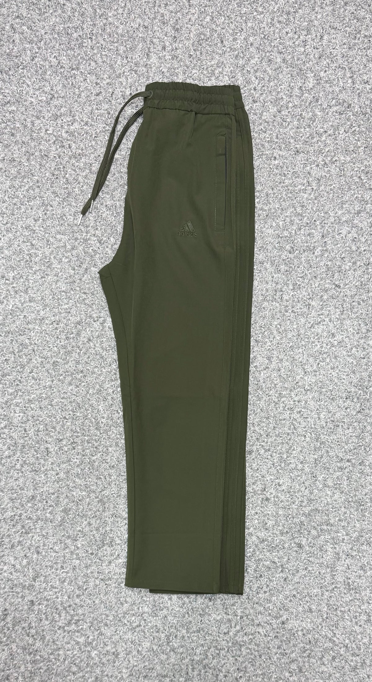 Premium Matching Three Stripe Full Athletic Track Pant Olive ADTKPT