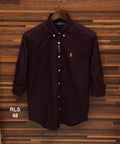 Premium Solid Oxford Cotton Shirt Coffe | Solid Shirt | Shirtology Bangladesh