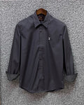 Luxury Solid Shirt LVS Charcoal | Shirtology Bangladesh