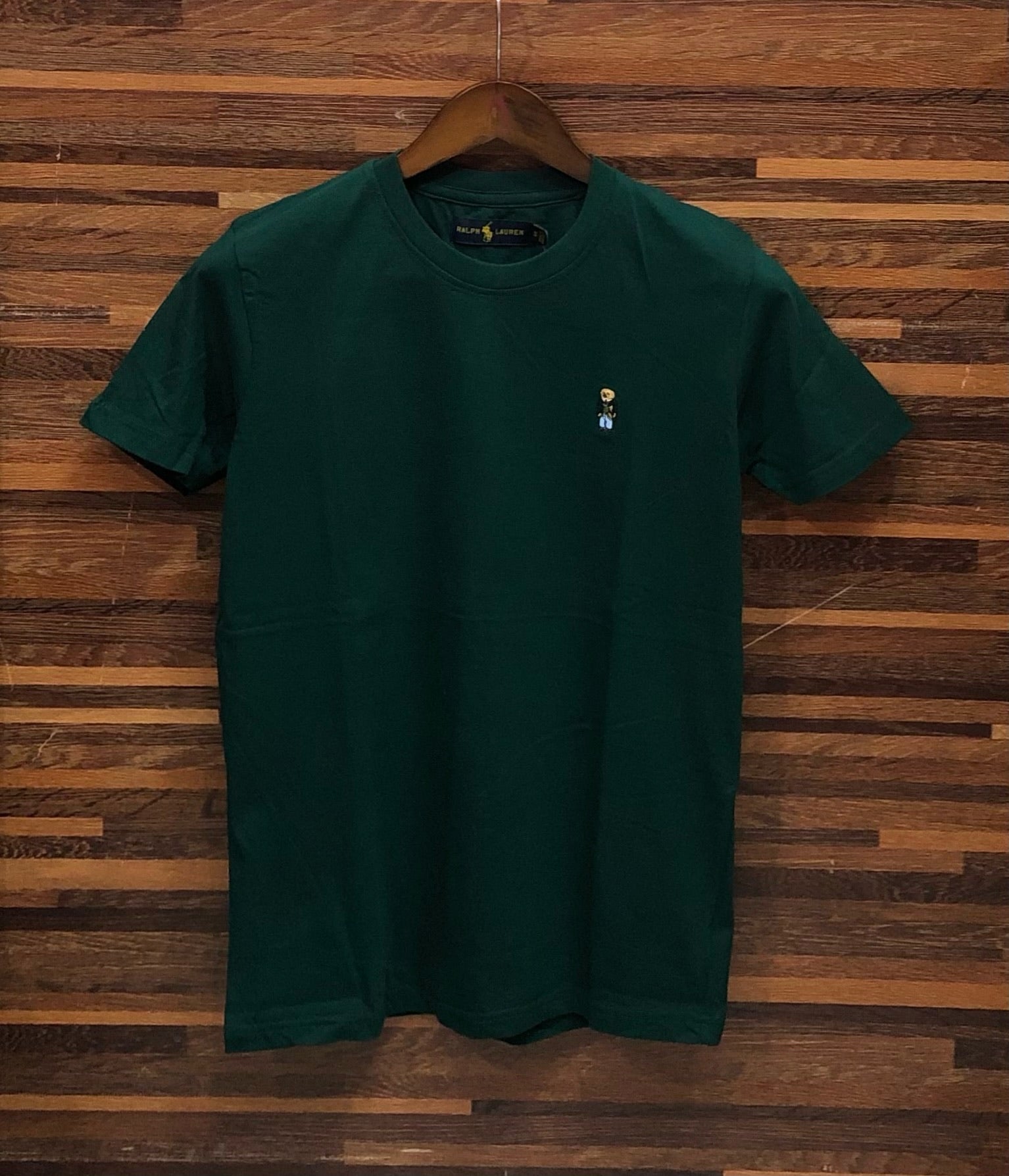 Premium Solid Bear Logo Tshirt RLBT Green | Shirtology Bangladesh