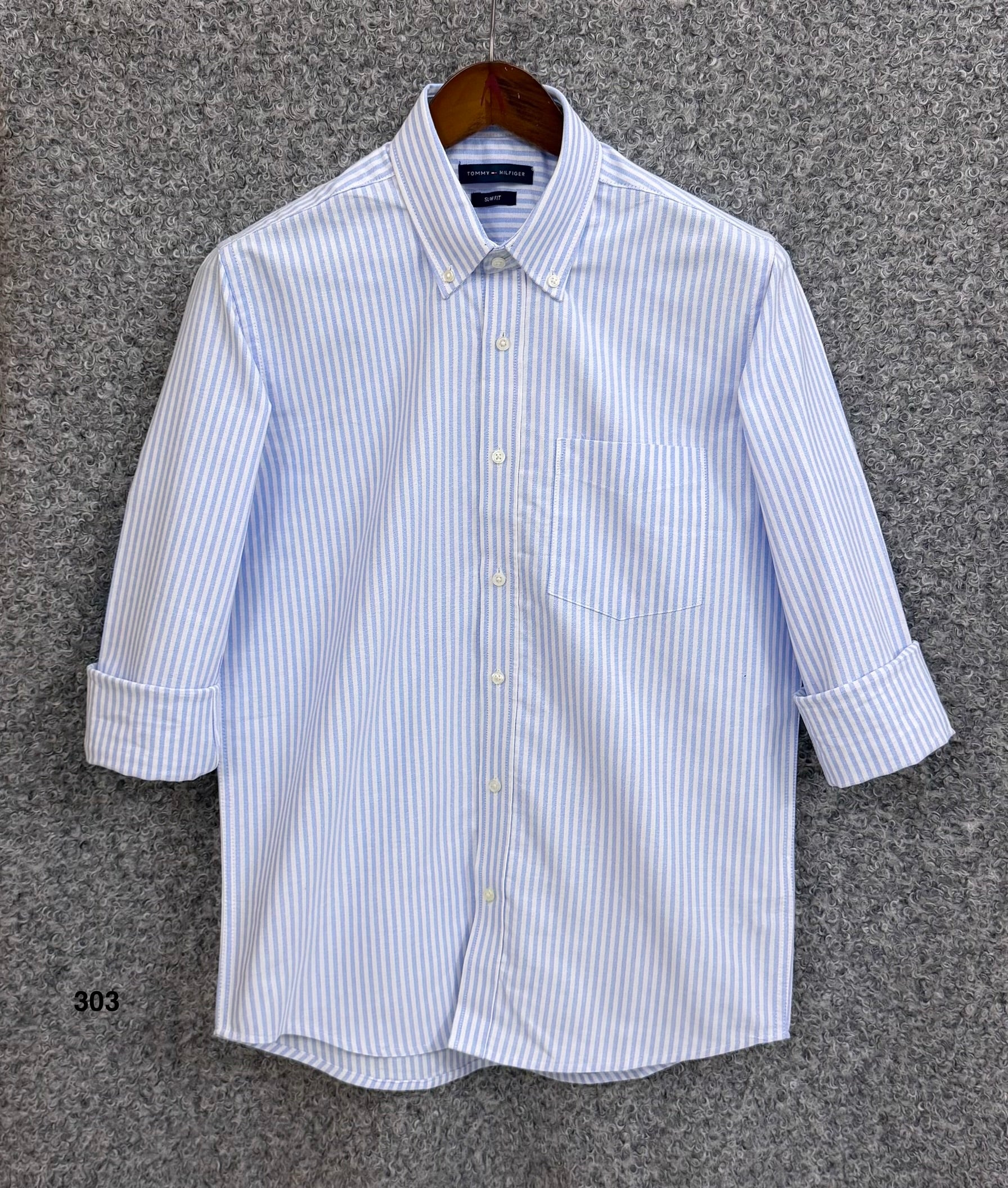 Premium Stripe Full Sleeve Shirt With Pocket | Stripe Shirt | Shirtology Bangladesh