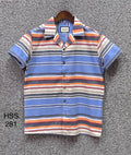 Premium Classic Cuban Collar Stripe Shirt GCST 281