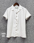 Premium Classic Cuban Collar Stripe Shirt GCST 291