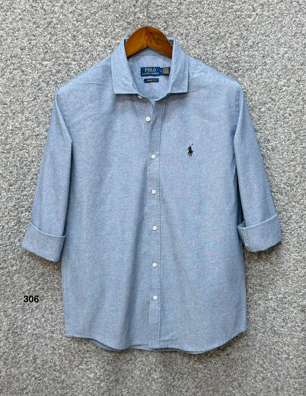 Luxury Linen Blend Solid Shirt with Cane Collar RLS 306