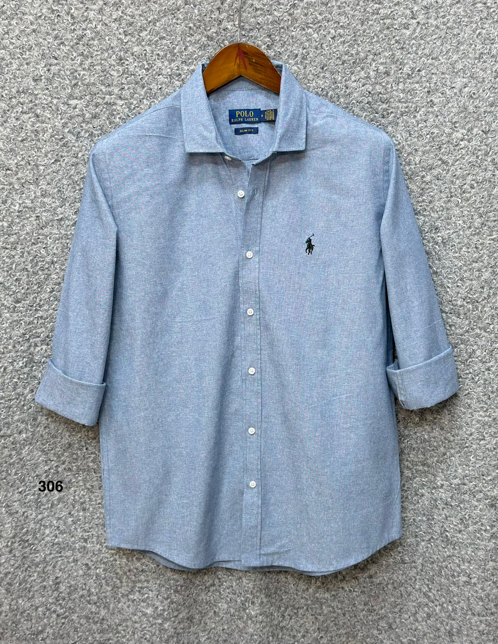 Luxury Linen Blend Solid Shirt with Cane Collar RLS 306
