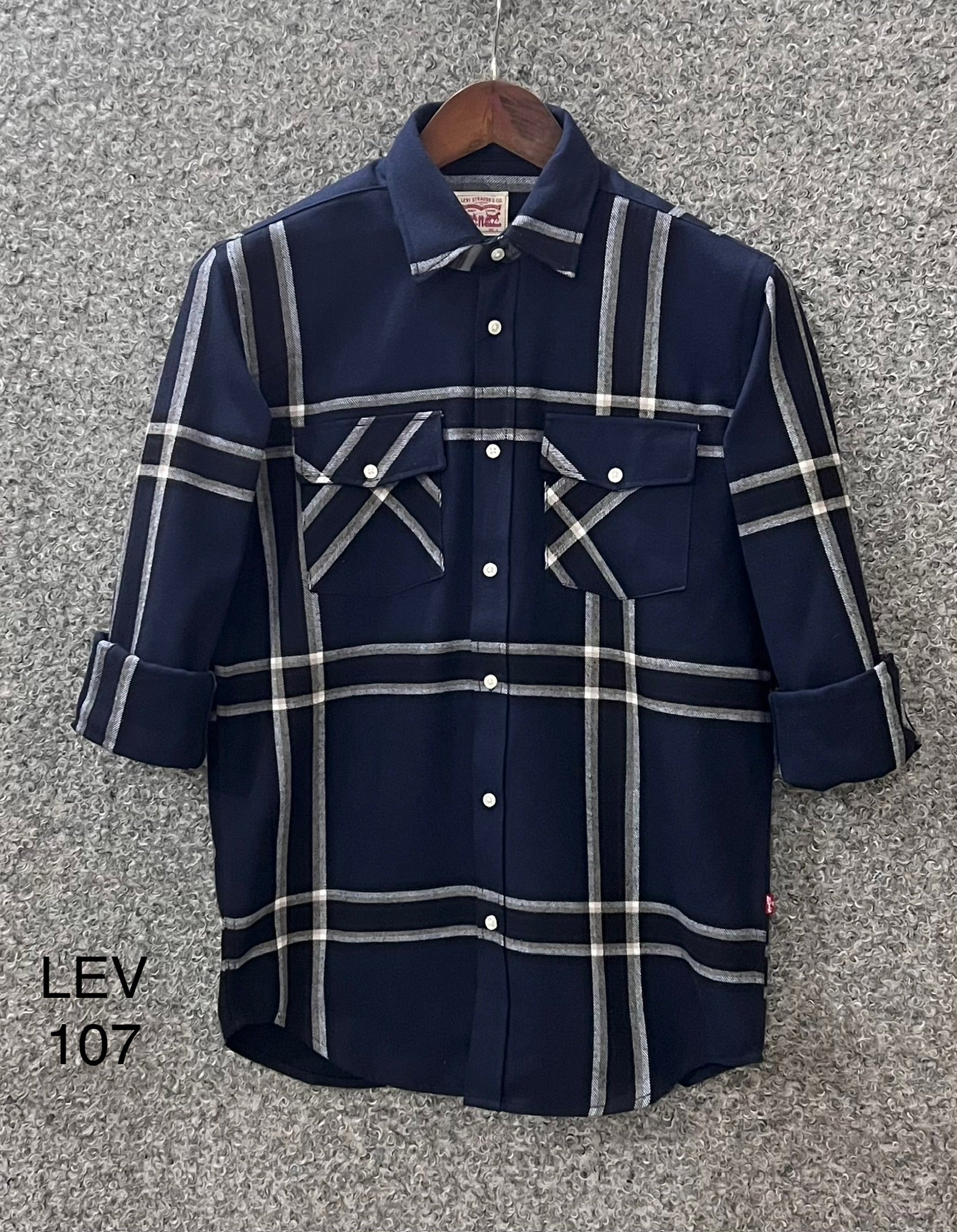 Premium Double Pocket Check Shirt LVCD 107