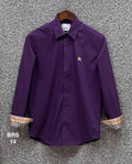 Signature Solid Shirt BRS purple 14 | Shirtology Bangladesh