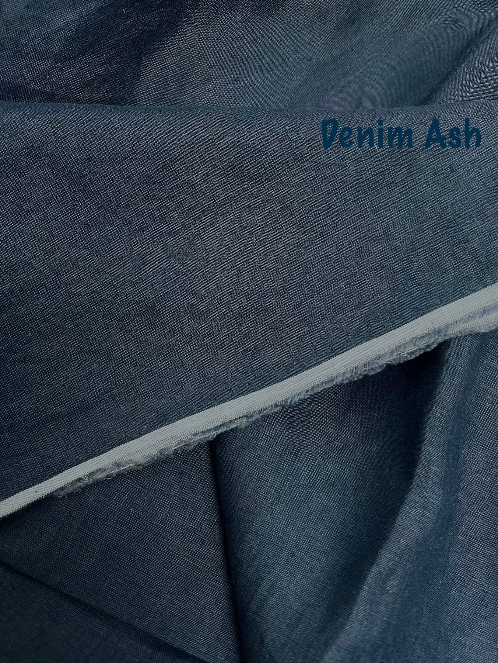 Denim Blue Linen