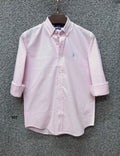 Luxury Linen Blend Solid Shirt with Cane Collar RLS 327