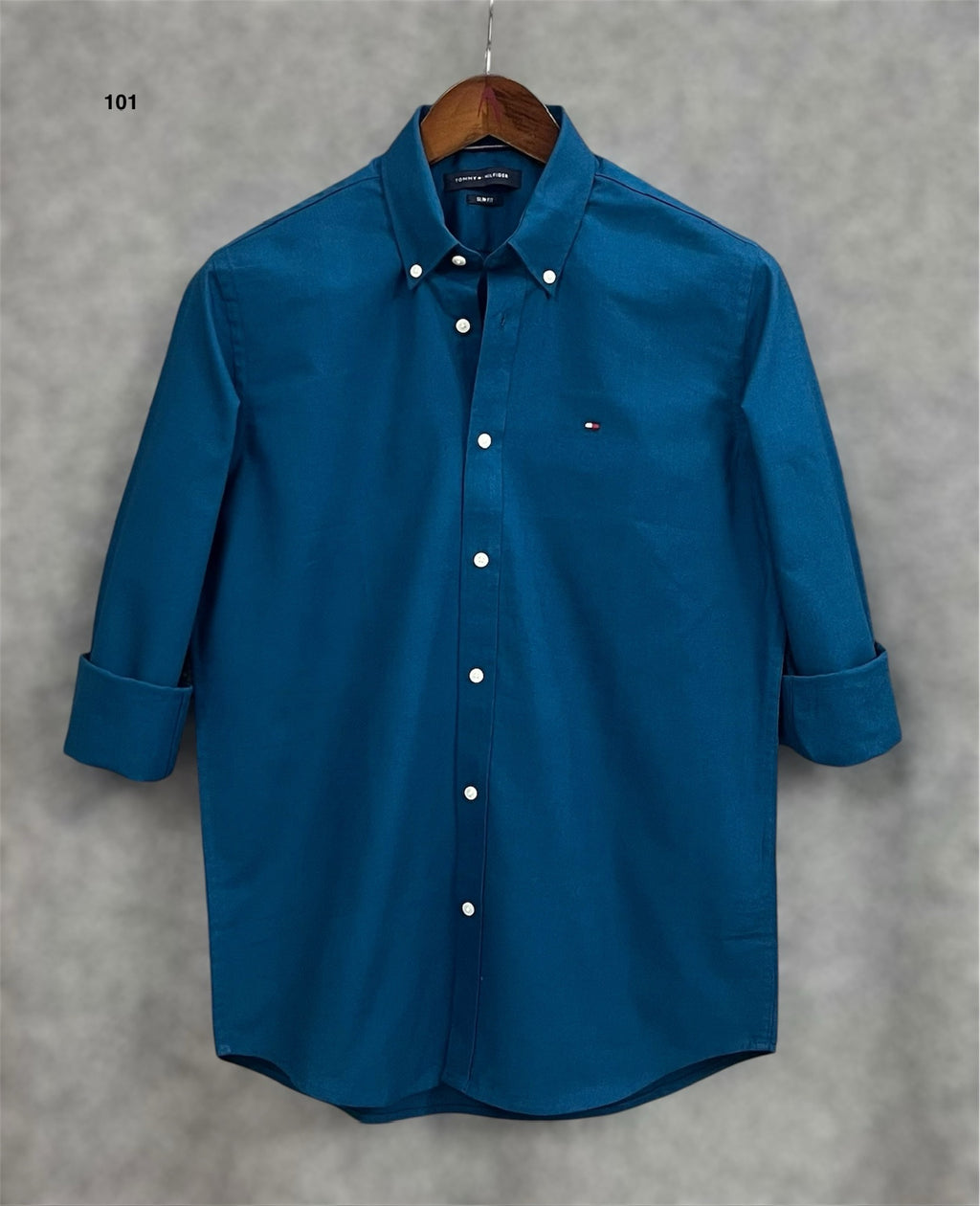 TMS Signature Solid Cotton Shirt 101