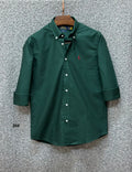 Premium Solid Logo Oxford Cotton Shirt RLS 211