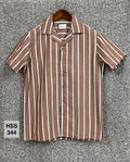 Premium Classic Cuban Collar Stripe Shirt GCST 420/344