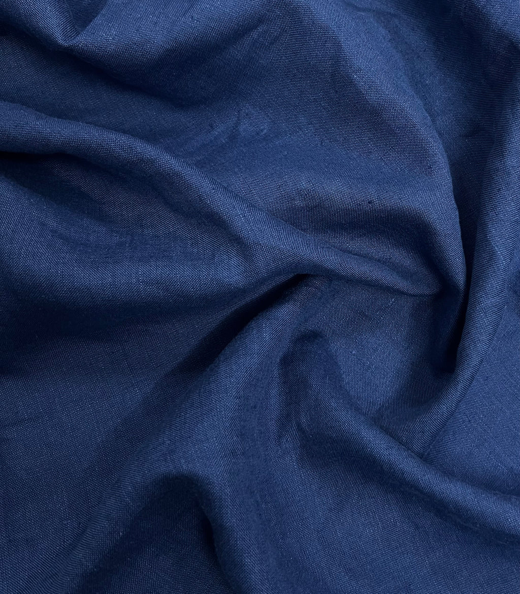 Deep Royal Blue linen