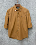 Luxury Linen Blend Solid Shirt with Cane Collar RLS 304