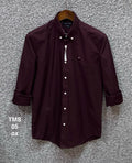 TMS Signature Solid Cotton Shirt coffee oxford | Solid Shirt | Shirtology Bangladesh