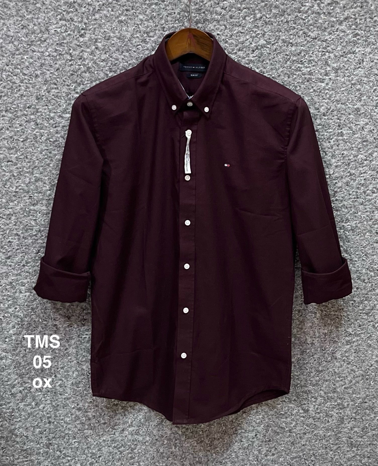 TMS Signature Solid Cotton Shirt coffee oxford | Solid Shirt | Shirtology Bangladesh
