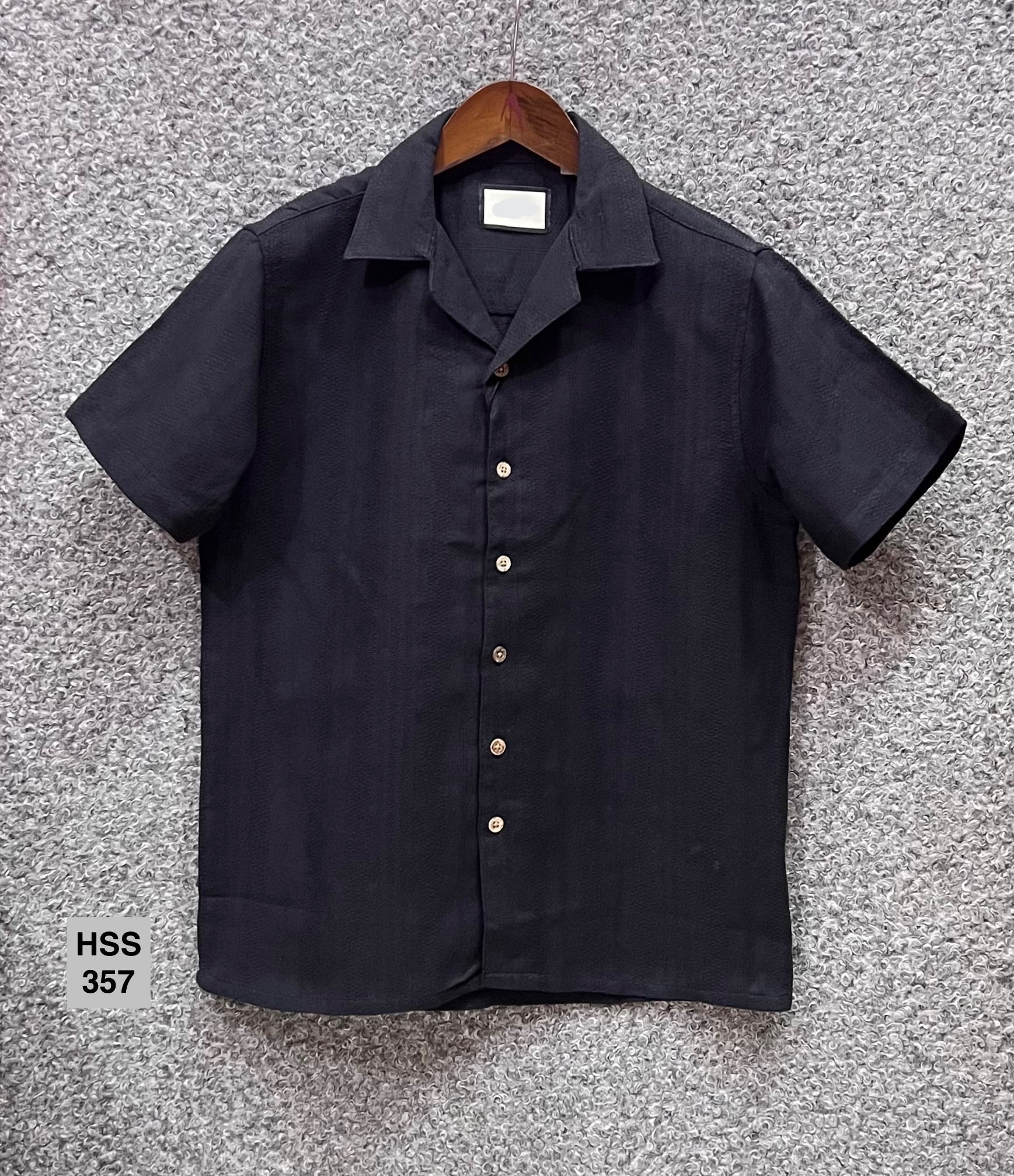 Premium Cuban Collar Bamboo Stripe Shirt GCST 357