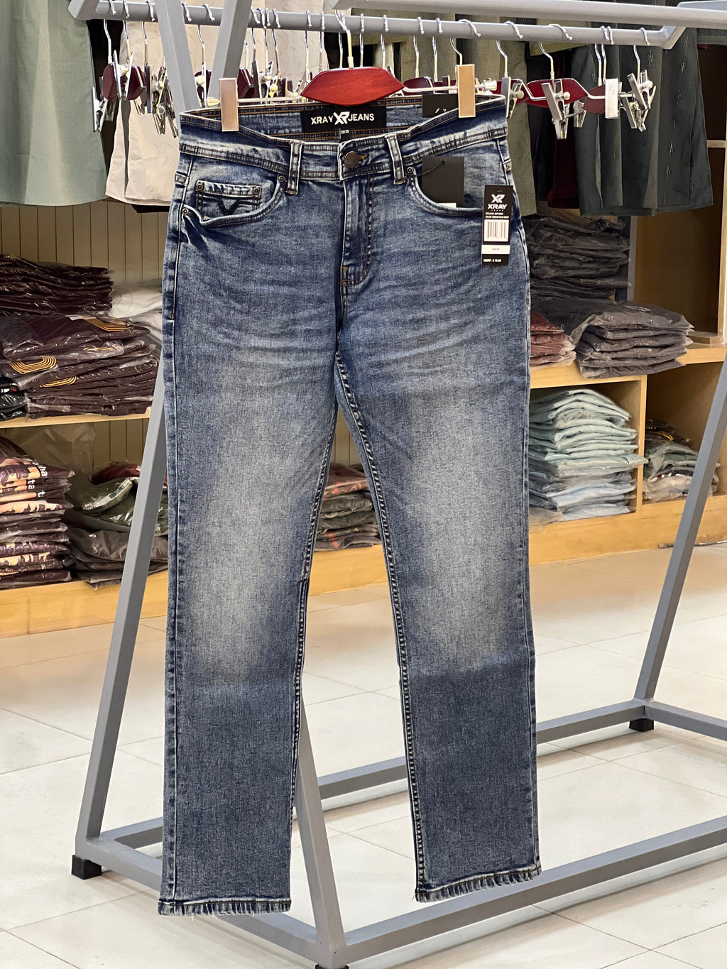Men’s Slim Fit Light Blue Stretch Denim Jeans 502 | Denim pant | Shirtology Bangladesh