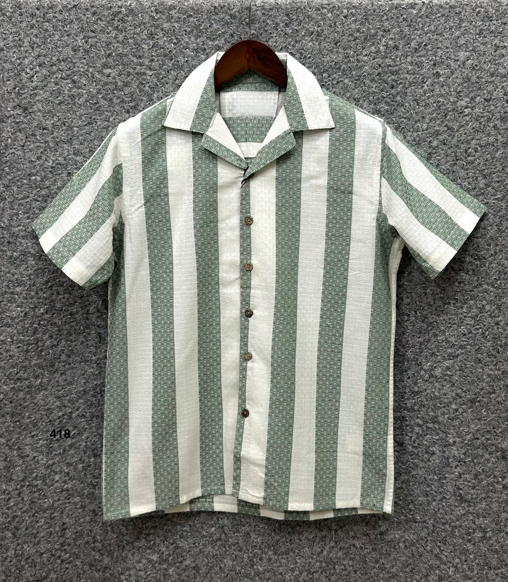 Premium Seersucker Cuban Collar Shirt | Shirtology Bangladesh