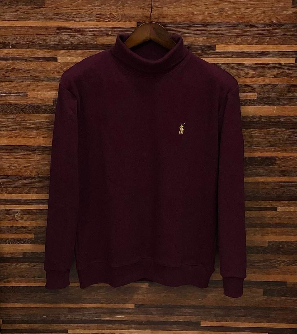 Luxury Winterwear High-GSM Turtleneck coffee