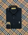 Signature Solid Shirt BRS BT BLack 58( with white logo) | Shirtology Bangladesh