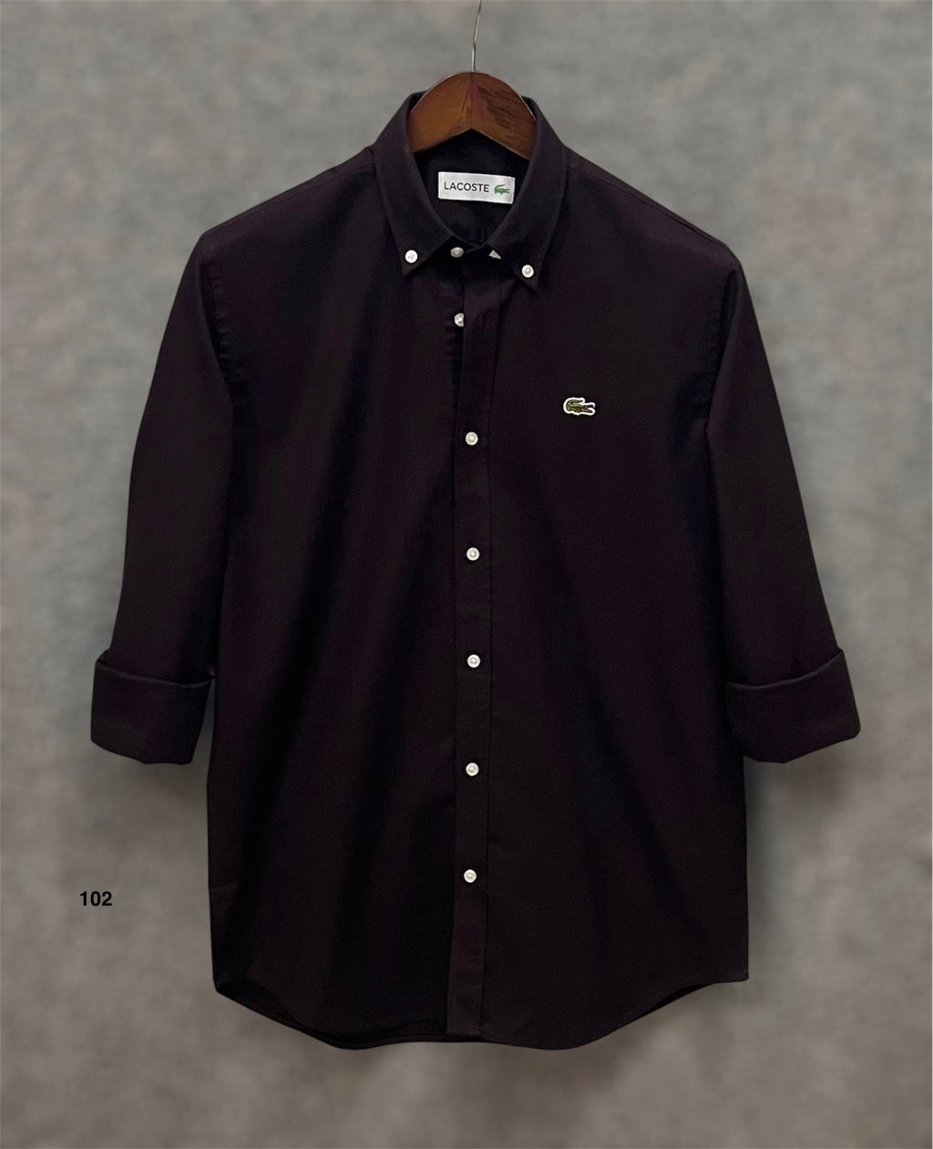 Premium Solid Oxford Cotton Shirt LKS Coffee 102 | Solid Shirt | Shirtology Bangladesh
