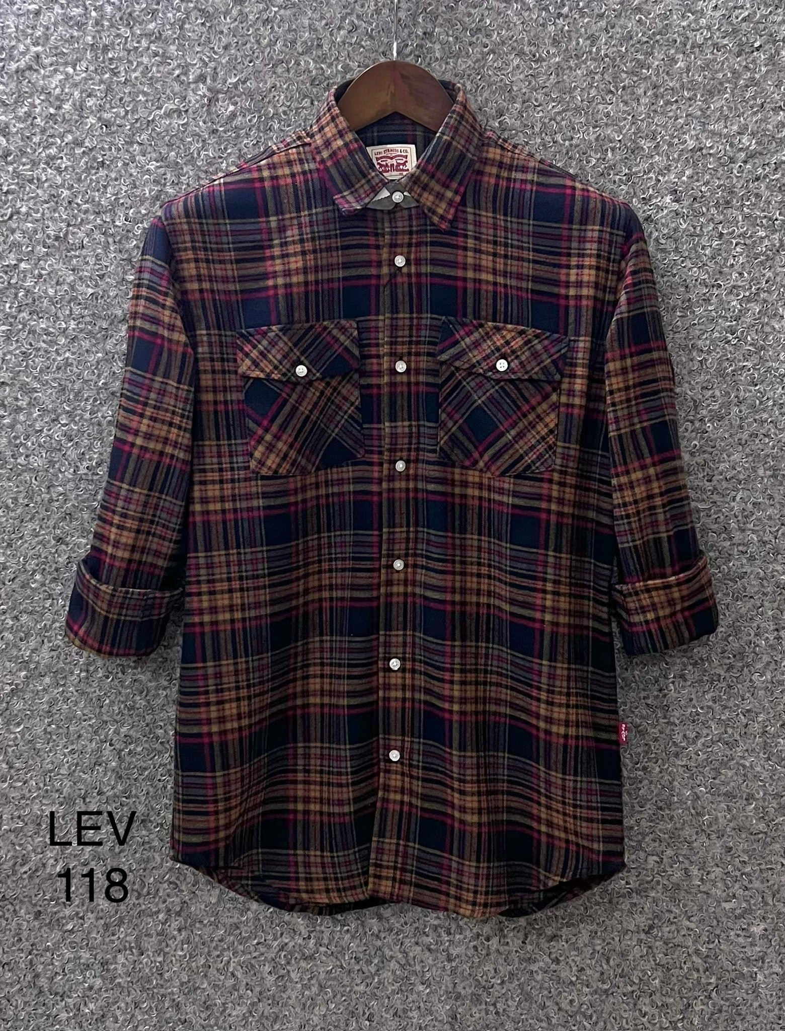 Premium Double Pocket Check Shirt LVCD 118