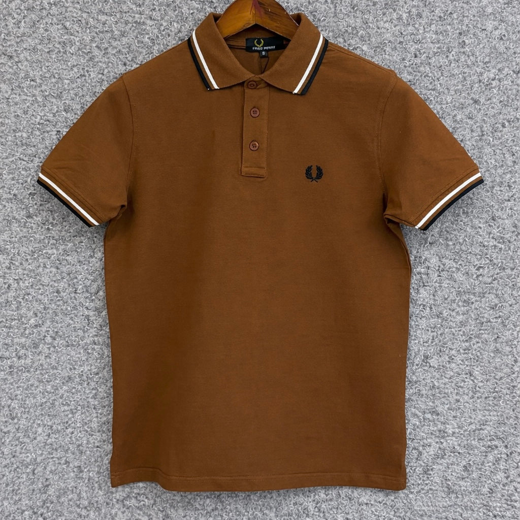 Premium Ultra Heavyweight Luxury Finish Polo Tshirt FPPL Khaki (New)