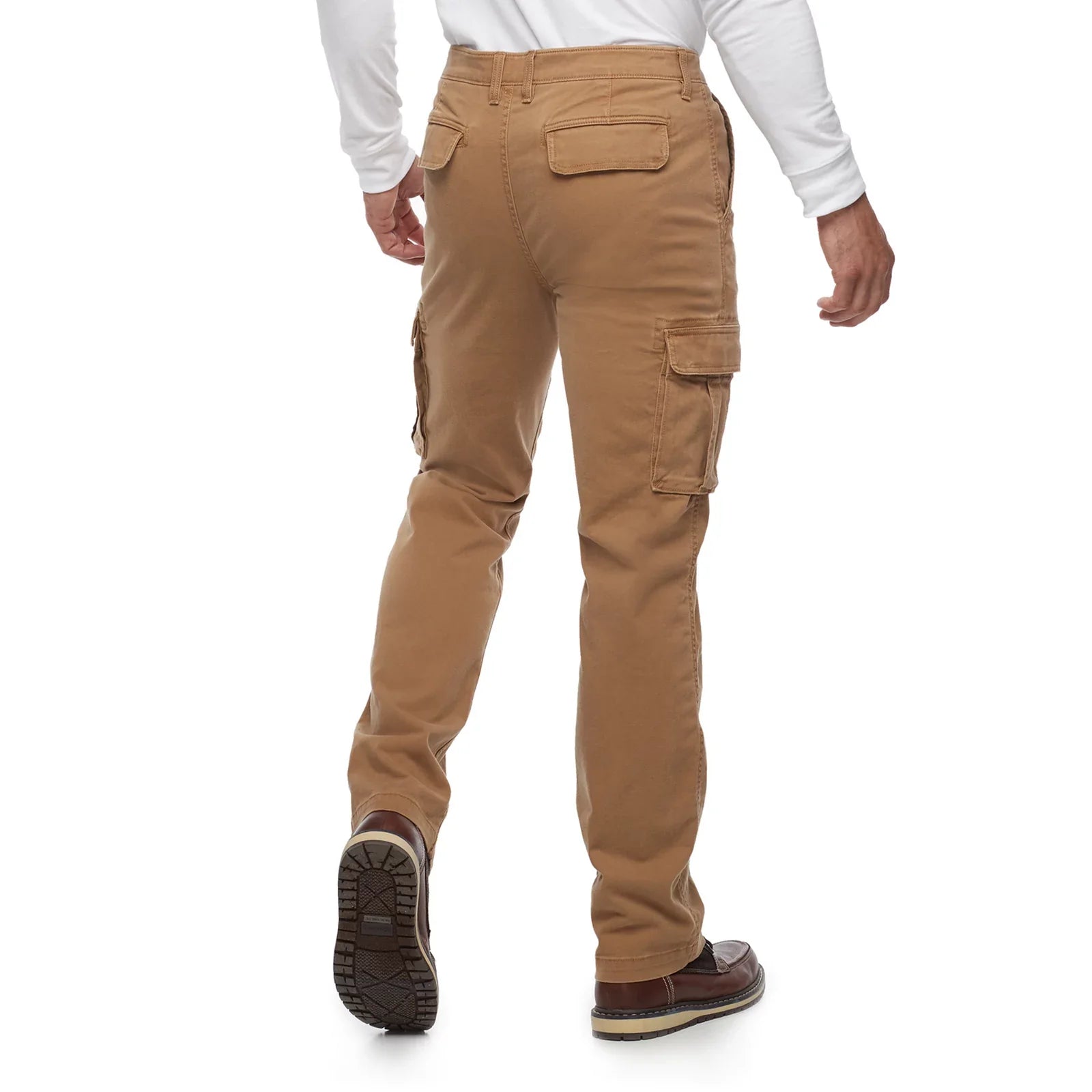 Men’s Flexwear Straight Fit Cargo Pants – kahki brown