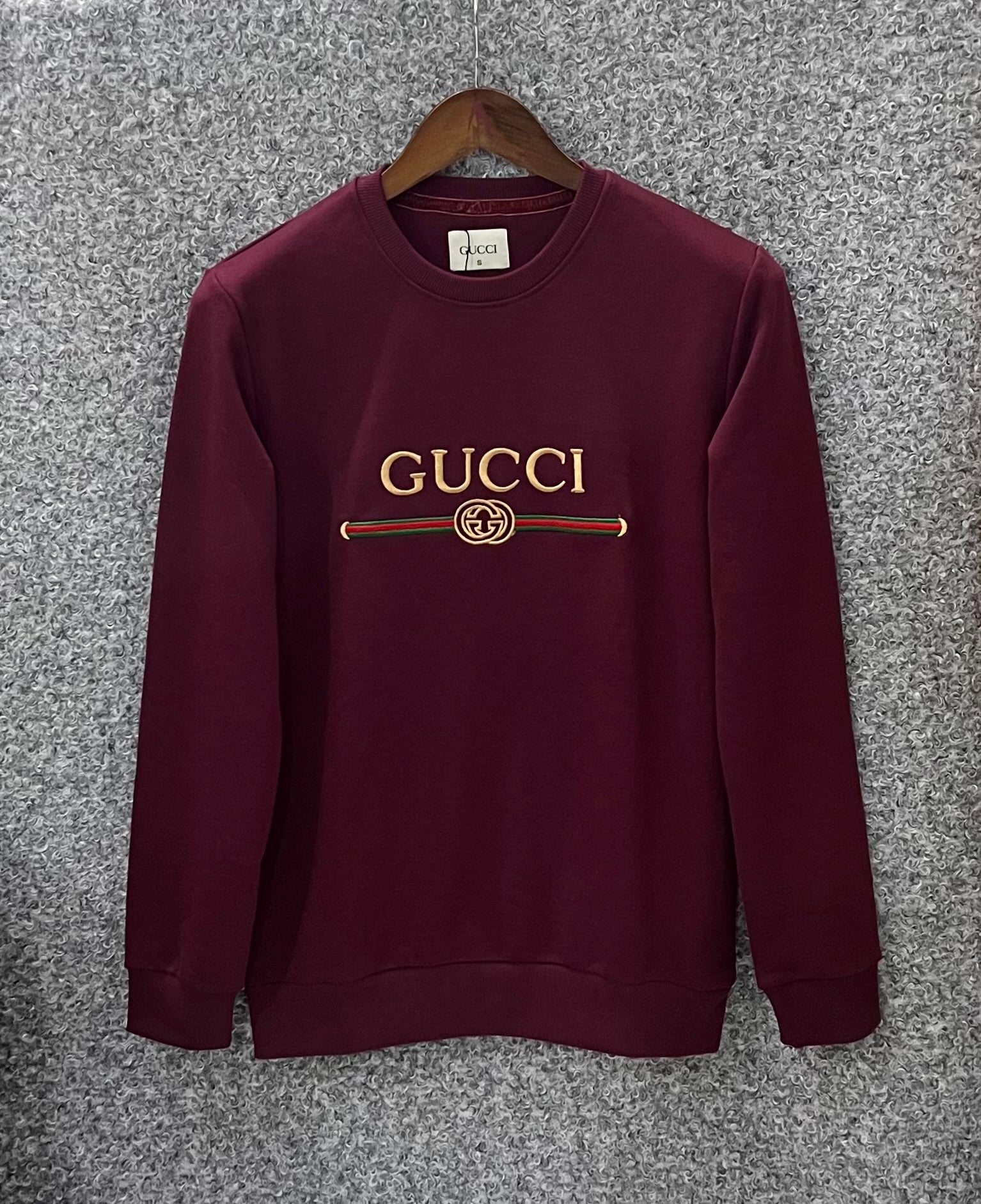 Premium Embroidered Sweatshirt GC Maroon