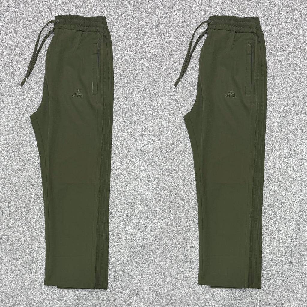 Premium Matching Three Stripe Full Athletic Track Pant Olive ADTKPT