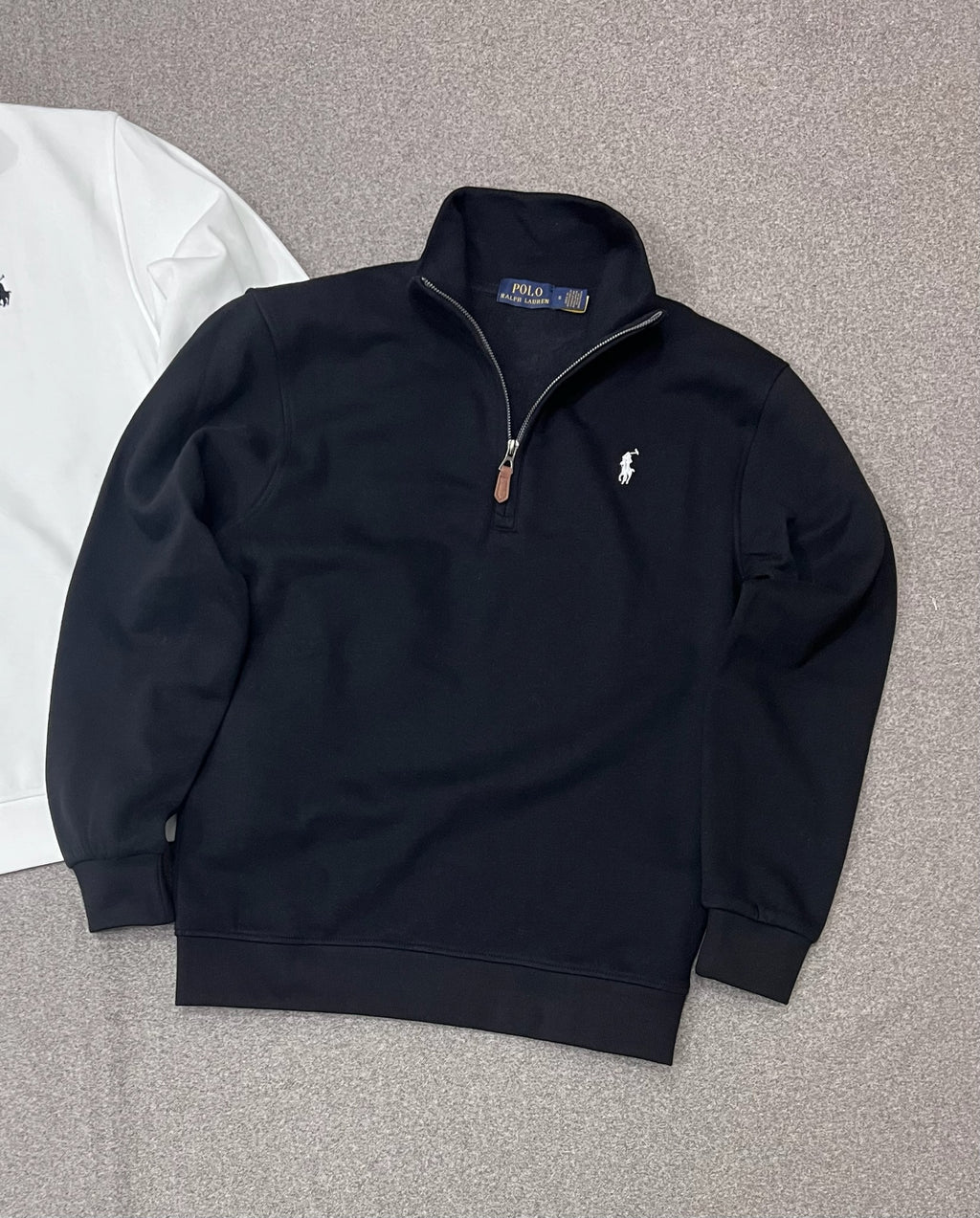 Premium Half Zip Pullover Jacket Black