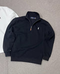 Premium Half Zip Pullover Jacket Black