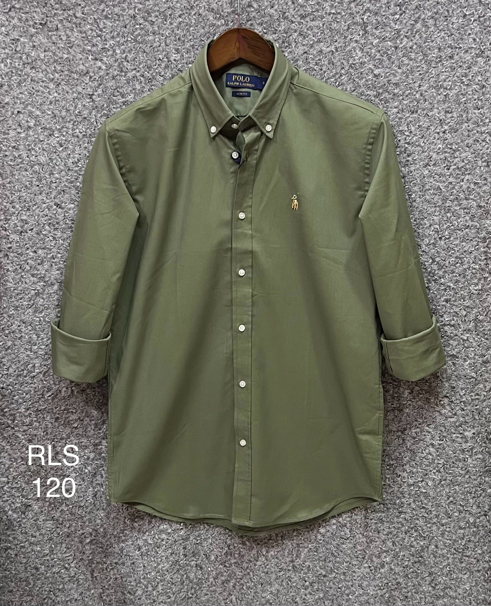 Premium Solid Oxford Cotton Shirt Olive | Solid Shirt | Shirtology Bangladesh