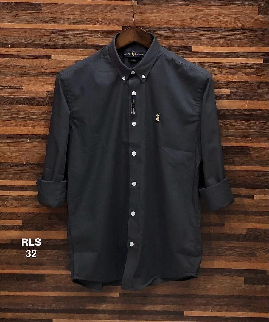 Premium Solid Stretch Cotton Shirt Deep Ash | Solid Shirt | Shirtology Bangladesh